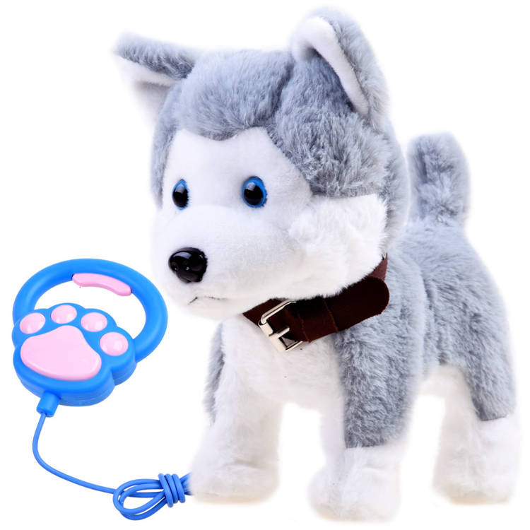 mamido Interaktívny psík Husky na vodítku