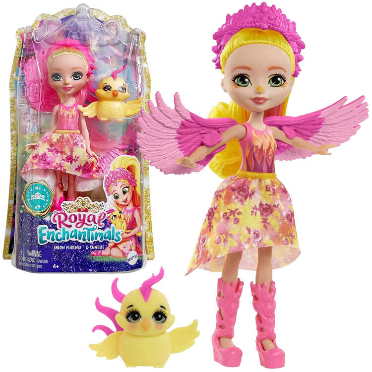 Bábika Enchantimals Falon Phoenix a vtáčik Sunrise