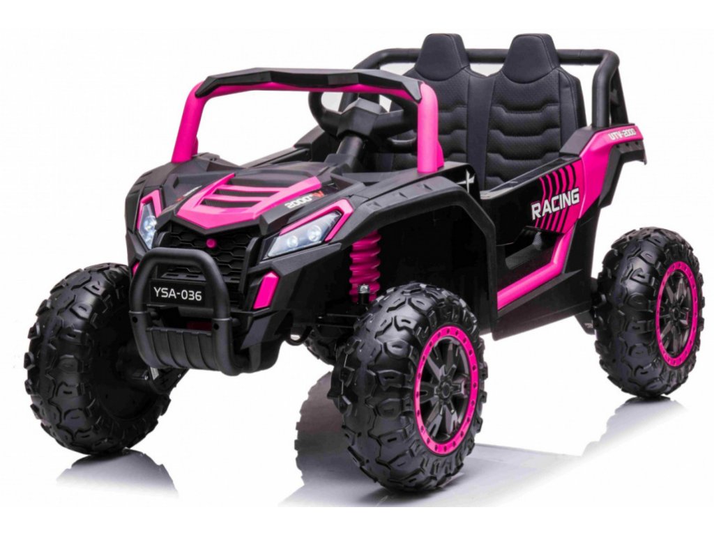 Elektrické autíčko Buggy UTV Racing 4x4 ružové