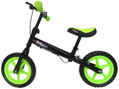 mamido  Odrážadlo zeleno-čierne R4 R-Sport s EVA kolesami 12 palcov