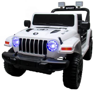 Veľký biely Jeep X10 s 2 motormi a hojdacou funkciou