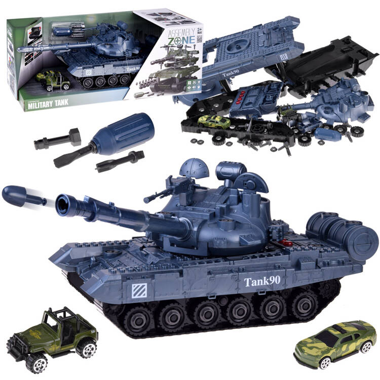 mamido Tank na skladanie a skrutkovanie, skrutkovač, odpaľovač, zvuky