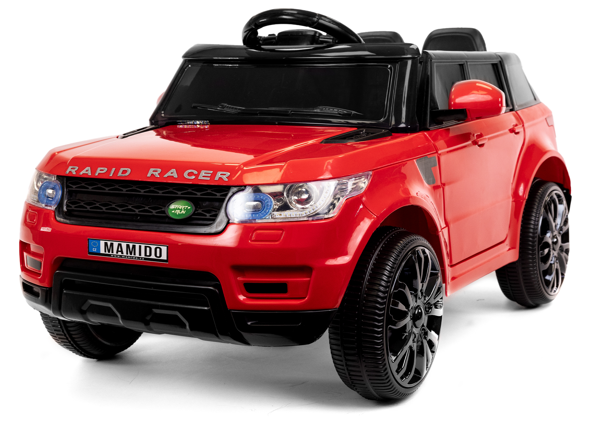 Mamido  Mamido Elektrické autíčko Land Rapid Racer červené