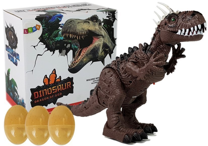 mamido Dinosaurus Hnedý na Batérie Hýbe sa s Projektorom a Zvukom