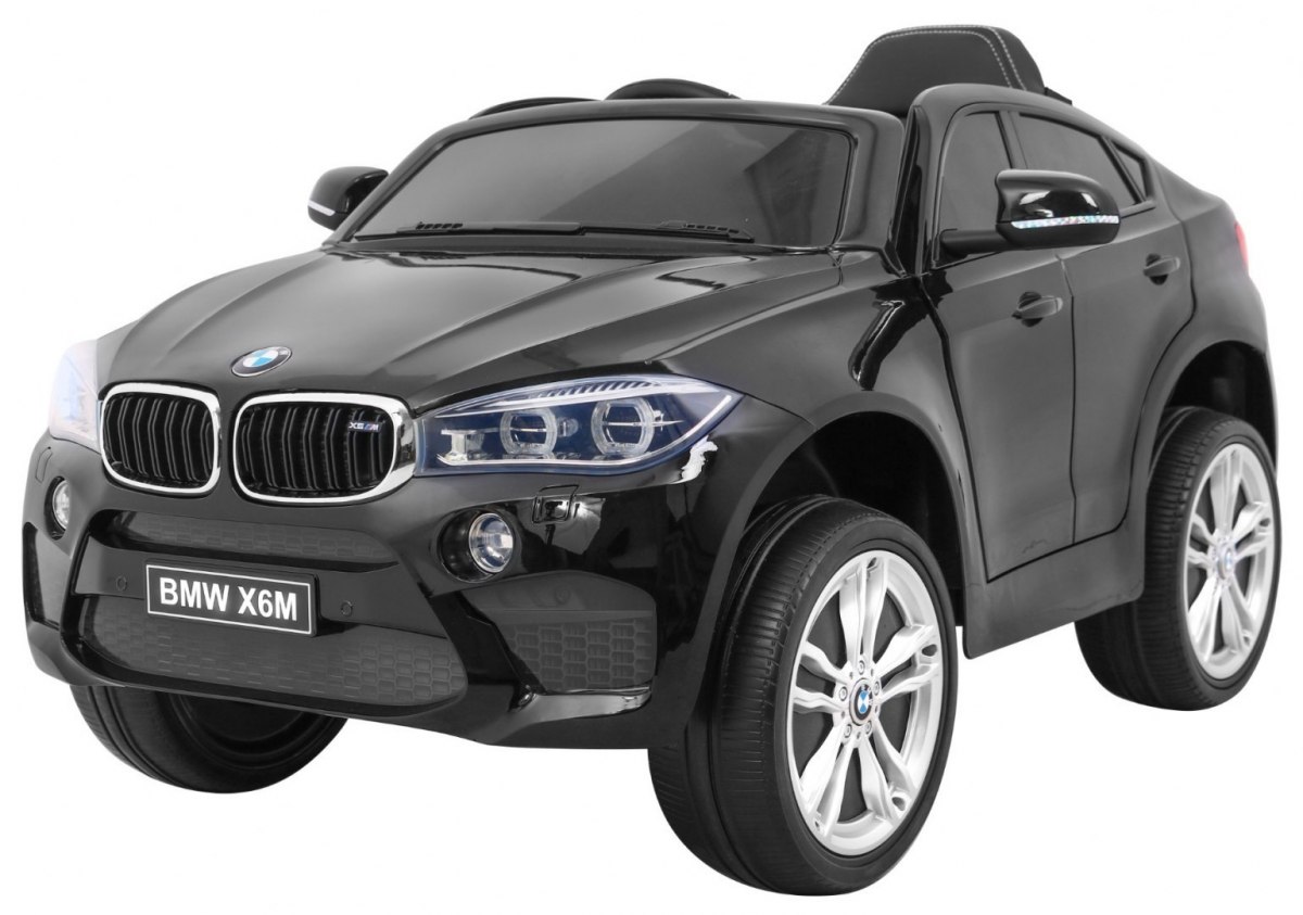 Elektrické autíčko BMW X6 M lakované čierne