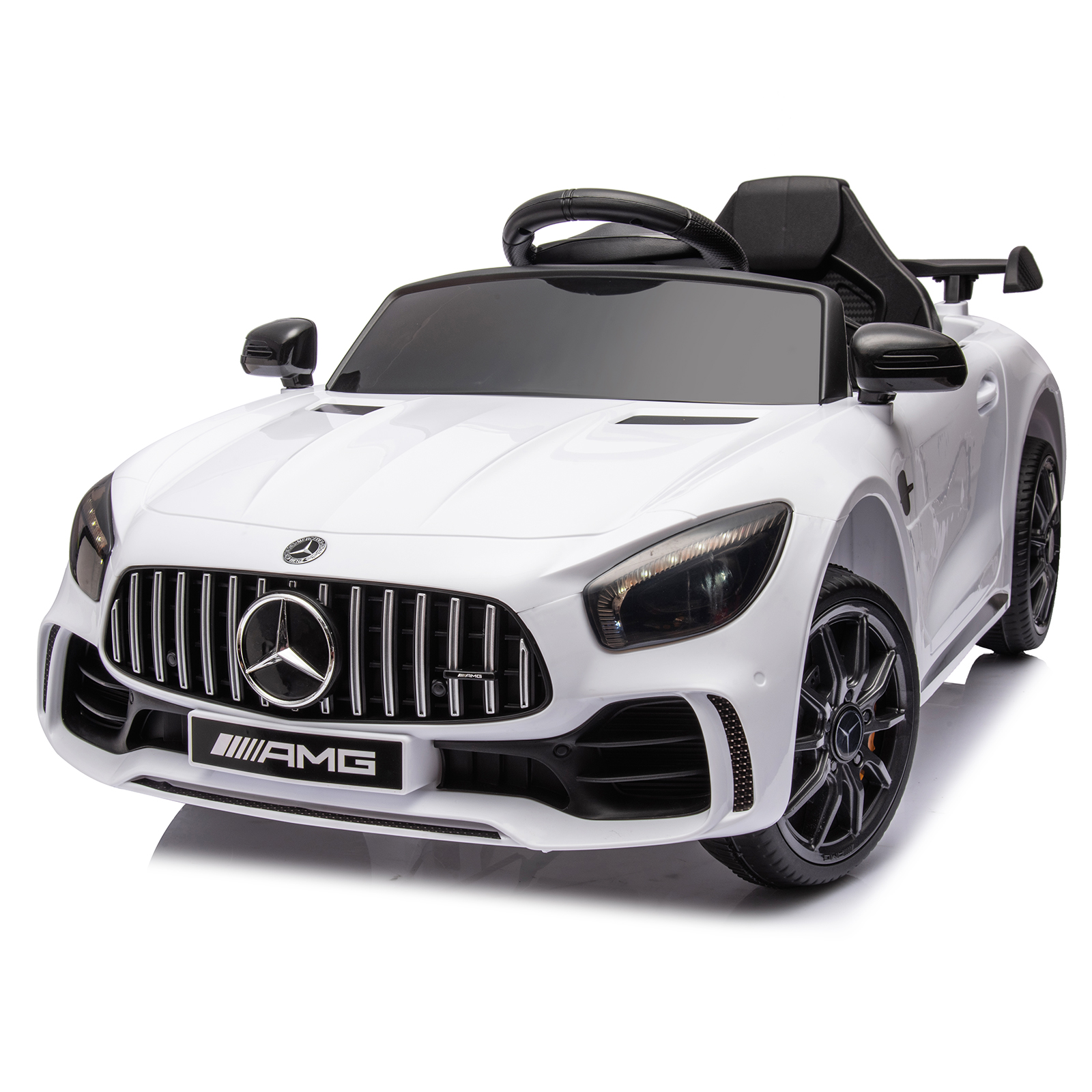 Detské elektrické autíčko Mercedes AMG GT R Pre biele
