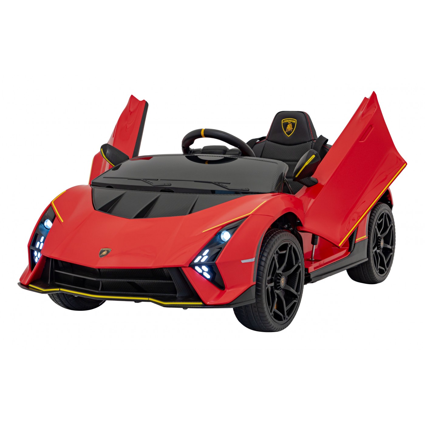 mamido Detské elektrické autíčko Lamborghini Invencible červené