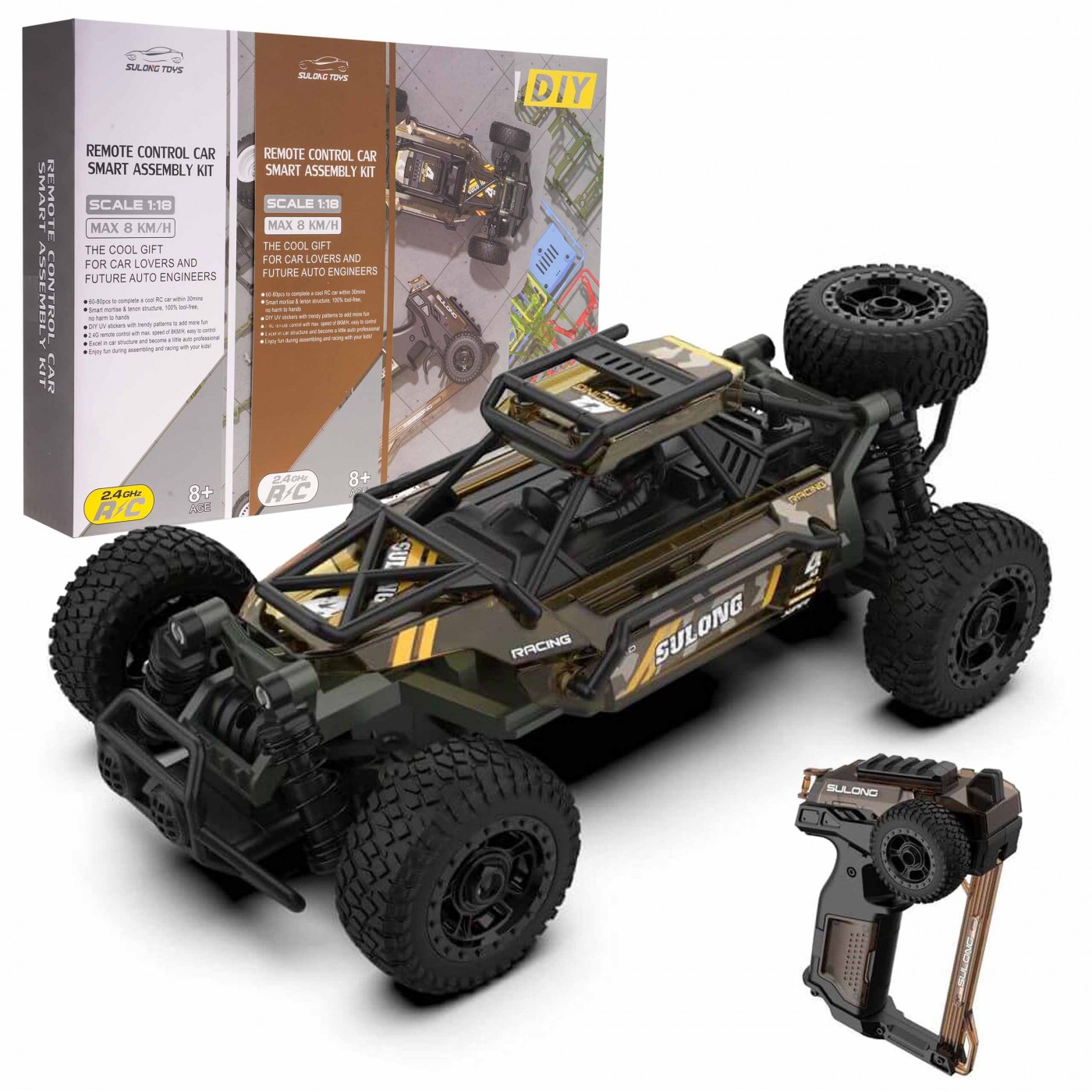 mamido Auto na diaľkové ovládanie RC stavebnice Crawler Sulong 1:18 2,4GHz