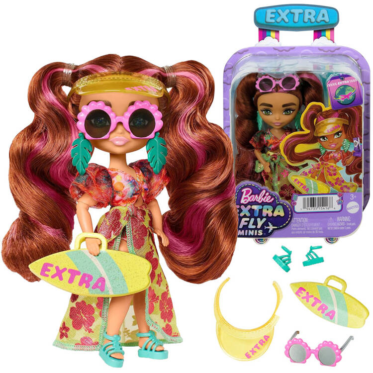 mamido Bábika Barbie Extra Fly Minis plážový vzhľad