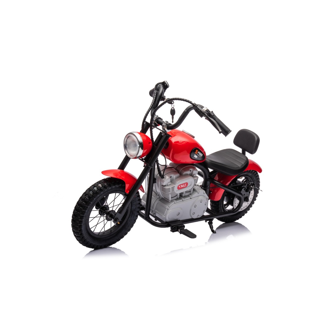 mamido Elektrická motorka SPEED Power červená