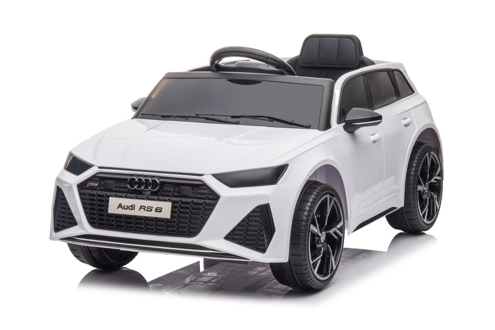 Elektrické autíčko Audi RS6 biele 12V7Ah EVA kolesá