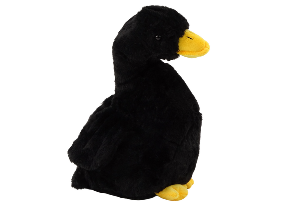 mamido Čierna plyšová hus maskot plyšová hračka 30cm