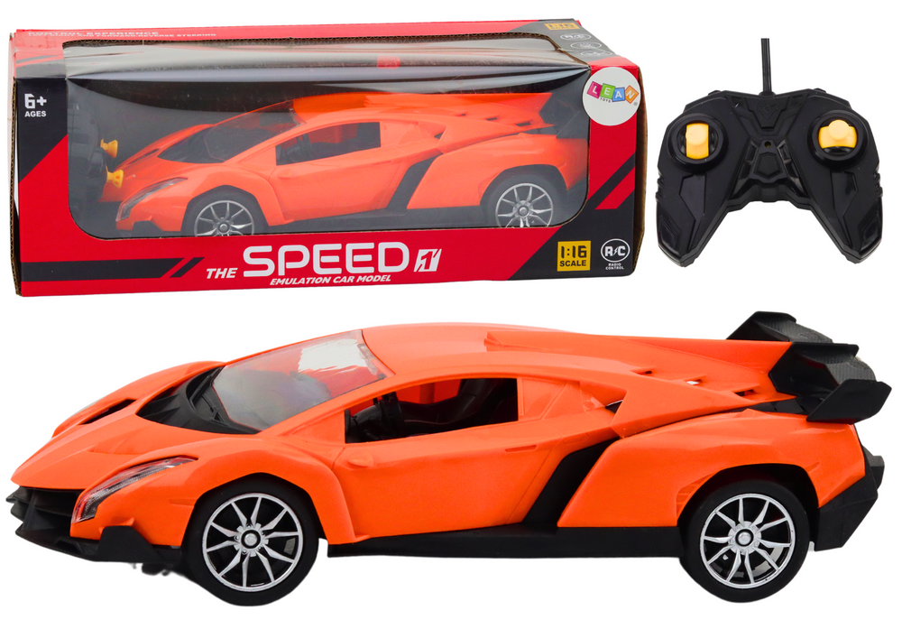 mamido Diaľkovo ovládané športové auto RC 1:16 oranžové