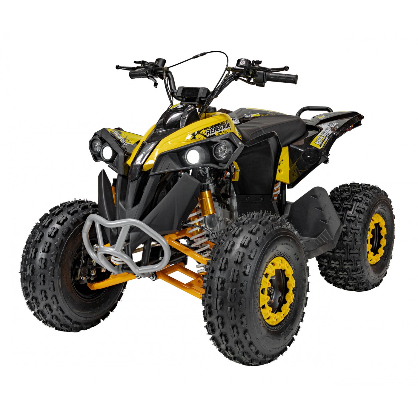 Detská benzínová štvorkolka RENEGADE HIPERFECT 125CC žltá