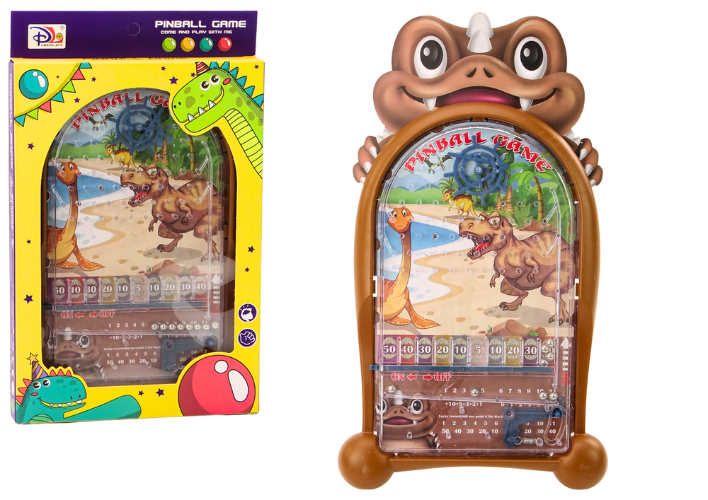 mamido Zručnostná hra Pinball Dinosaury s hnedým stojanom