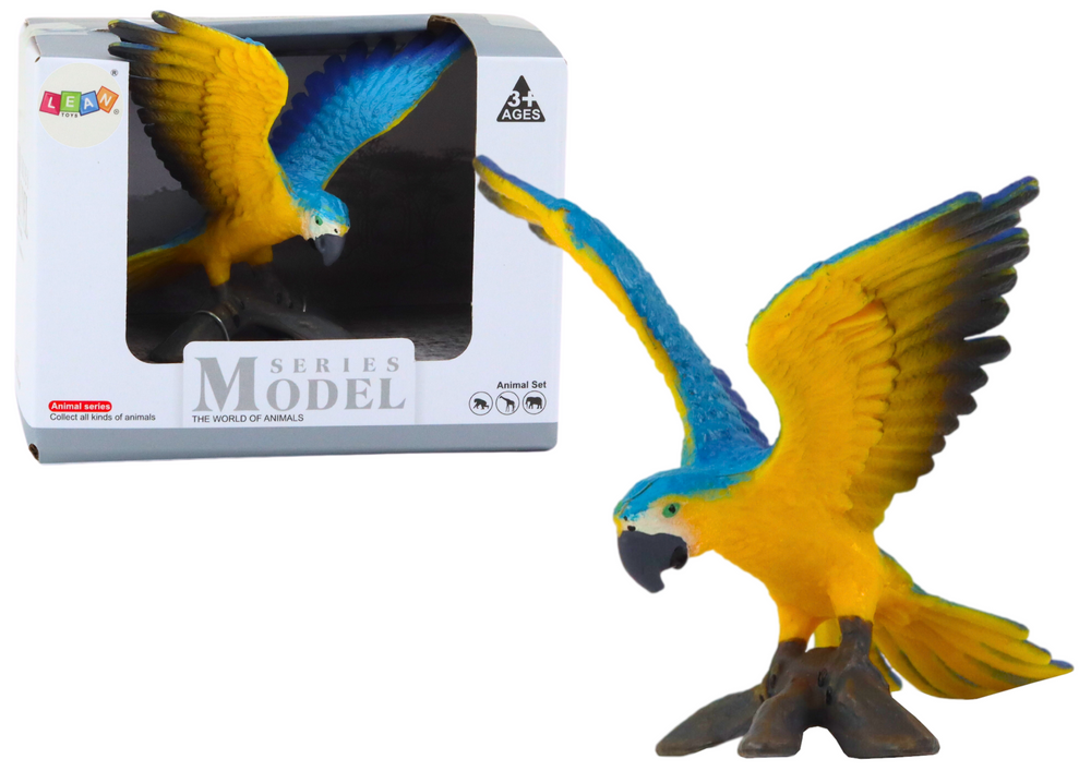mamido Figúrka papagája Ara ararauna 7 cm modro-žltá