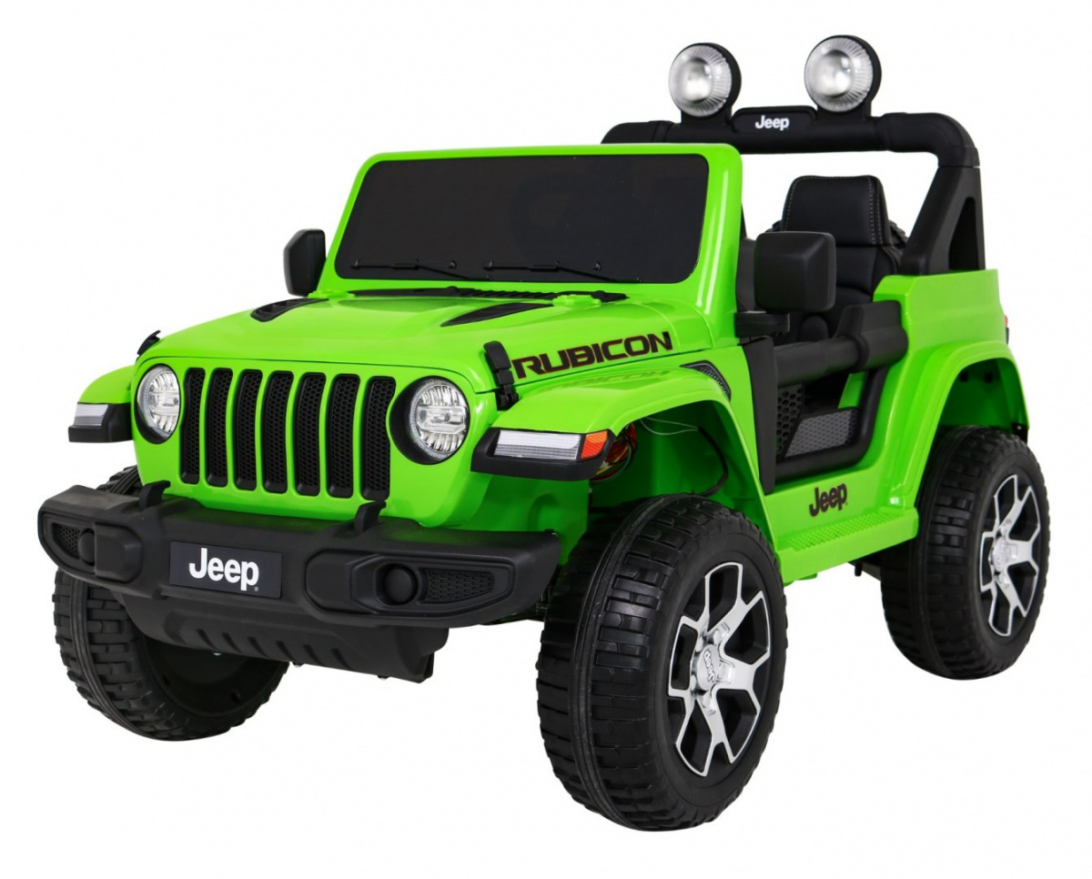 mamido Elektrické autíčko Jeep Wrangler Rubicon 4x4 zelené