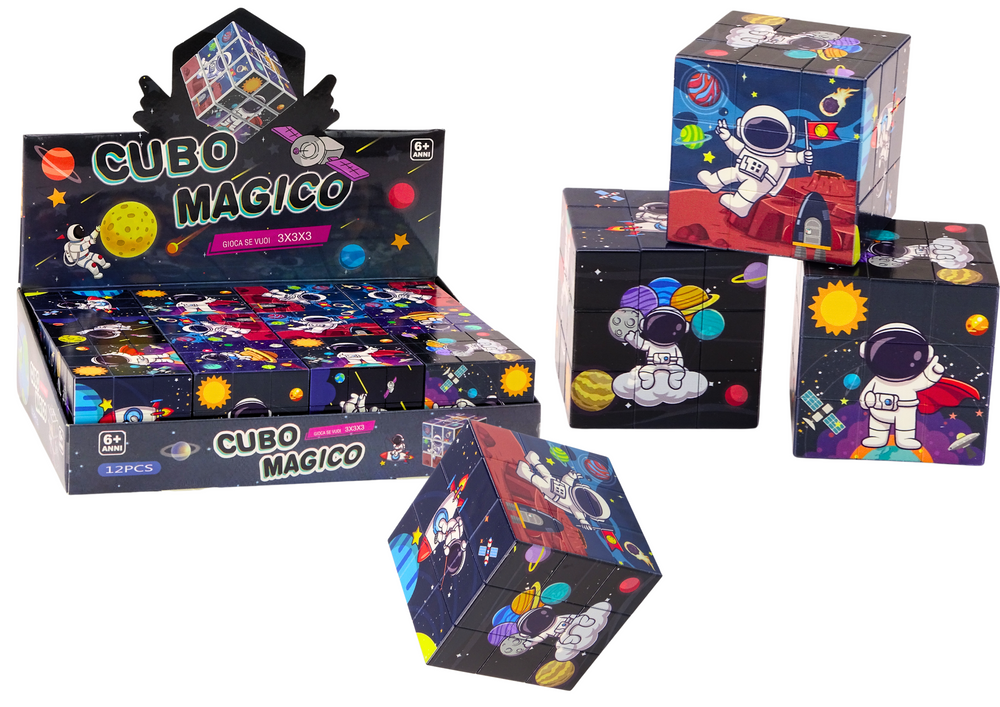 mamido Magická kocka vzdelávacie puzzle vesmír logická hra