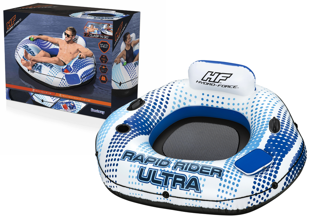 mamido  Nafukovací kruh na plávanie Bestway 165cm 43726 modrý