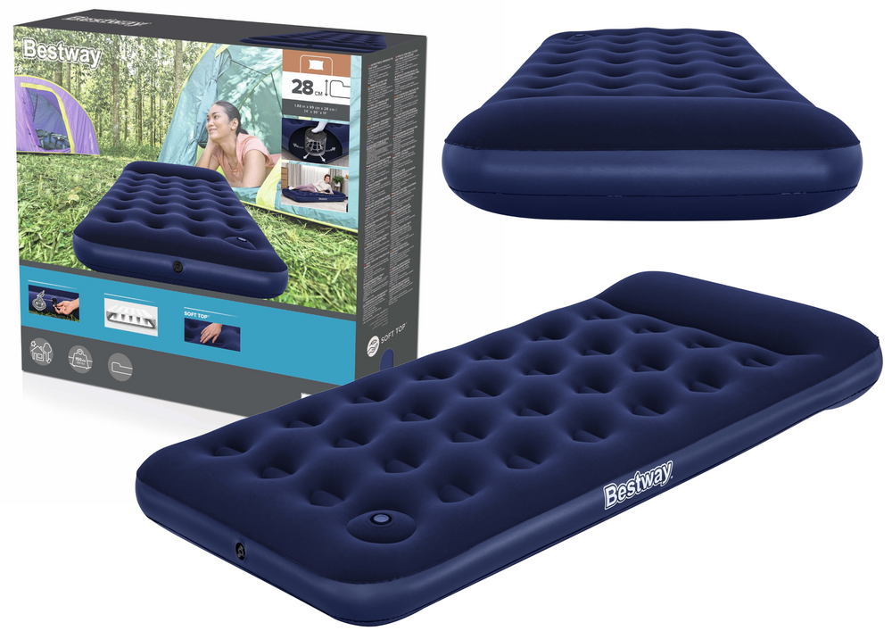mamido Nafukovací matrac pre jednu osobu 188 x 99 x 28 cm Bestway 67224