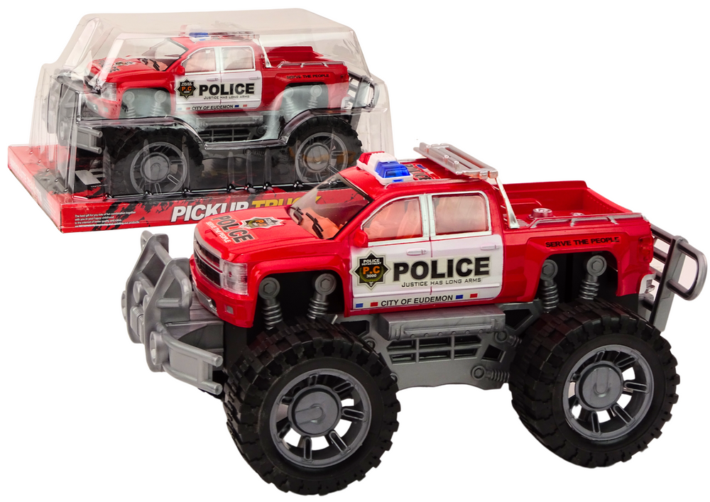 mamido Policajné auto Pickup červený