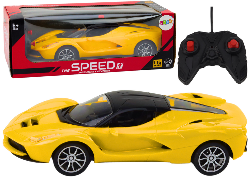 mamido RC auto 1:16 Športový žltý diaľkovo ovládaný model