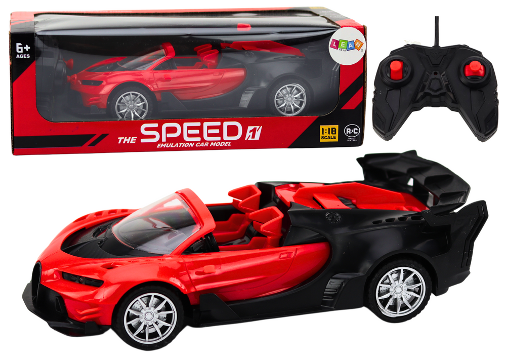 mamido RC športové auto na diaľkové ovládanie 1:18 červené