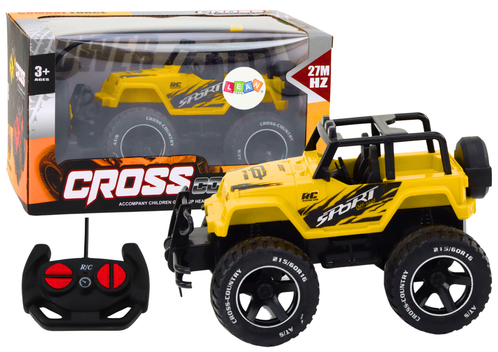 mamido RC terénne auto 1:18 žlté diaľkovo ovládané