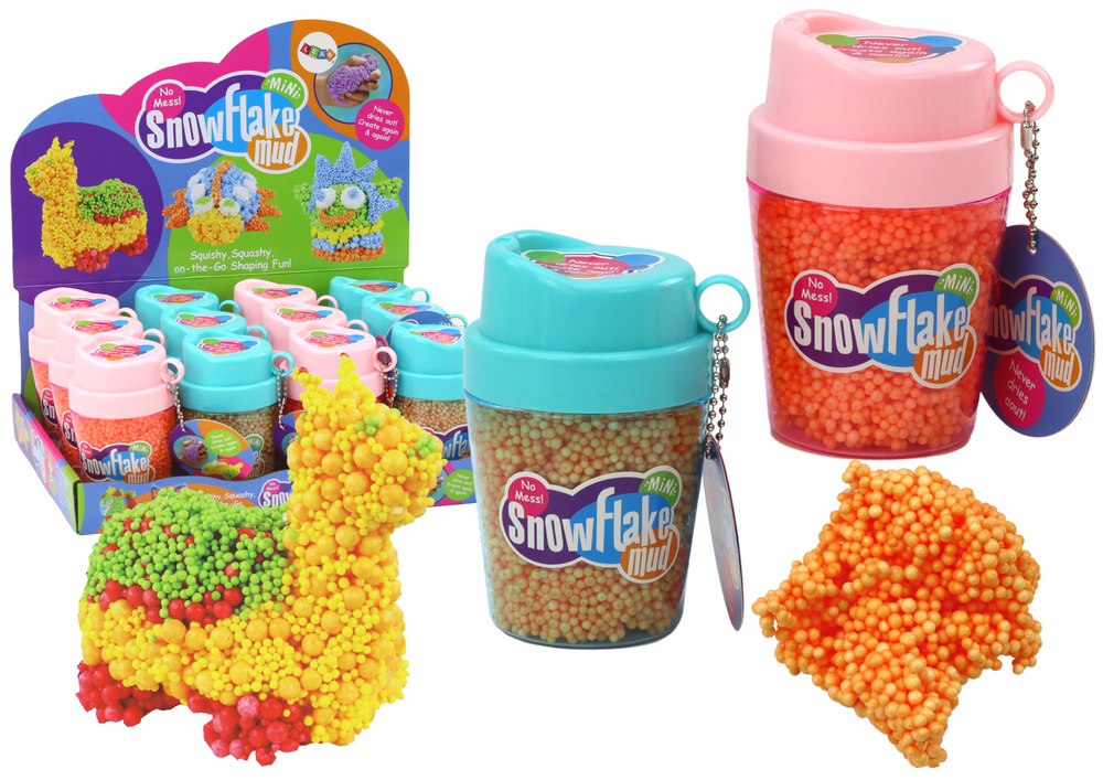 mamido Squishy guličky z polystyrénu v tégliku oranžová