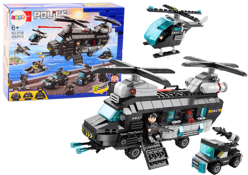 mamido Stavebnica Špeciálna Služba Polícia 456 dielov Sada