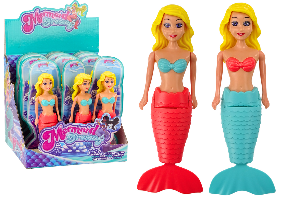 mamido Vodná bábika mermaid natáčacia do vody plávajúca tyrkysová ružová mix