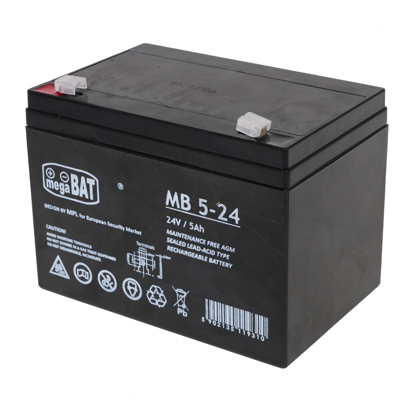 mamido Gélová batéria 24V 5Ah