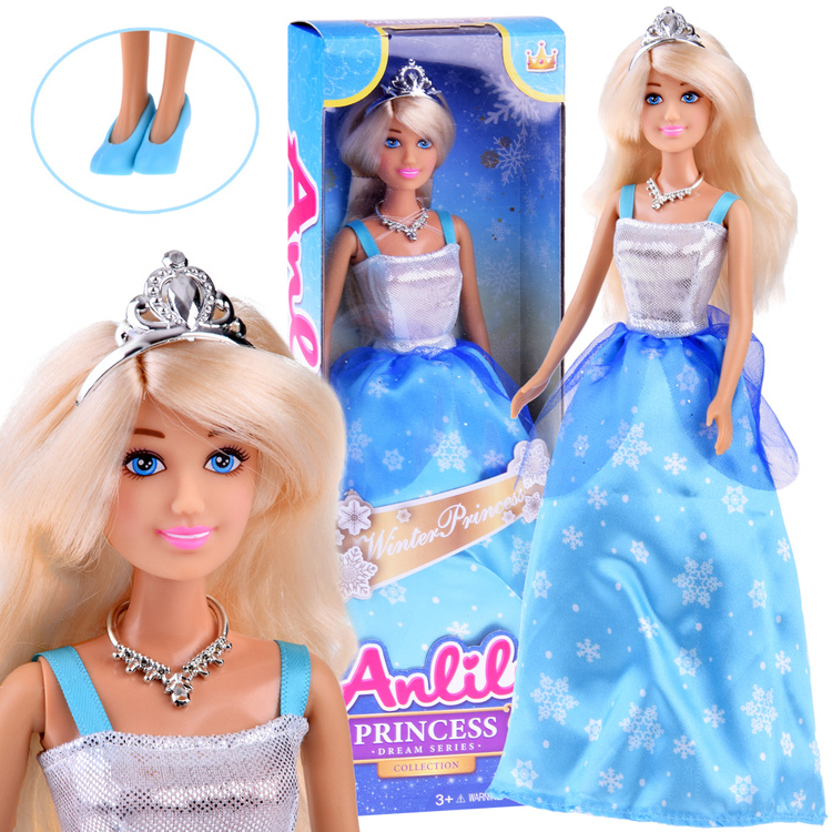 Anlily pôvabná bábika princezná Popoluška v plesových šatách 30cm