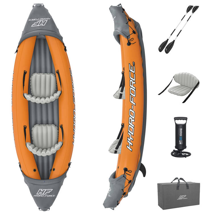 mamido  Bestway nafukovací kajak pre 2 osoby LITE-RAPID X2 s páčkami