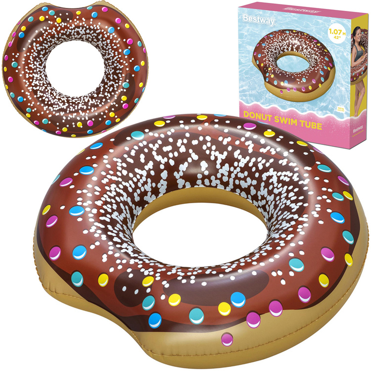 mamido Bestway Veľký plavecký kruh donut 107 cm