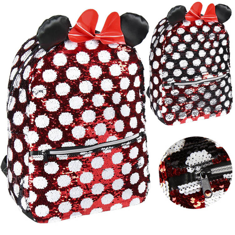 mamido Disney Myška Minnie Batoh Roztomilý Štýlový Flitrový 40 cm