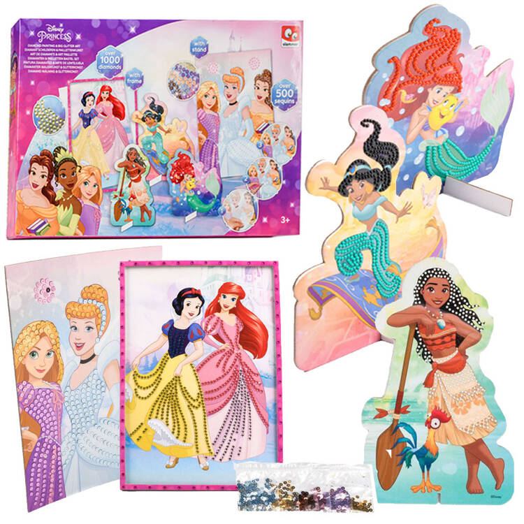 mamido Disney Princezné Kreatívna Mozaika Diamantová