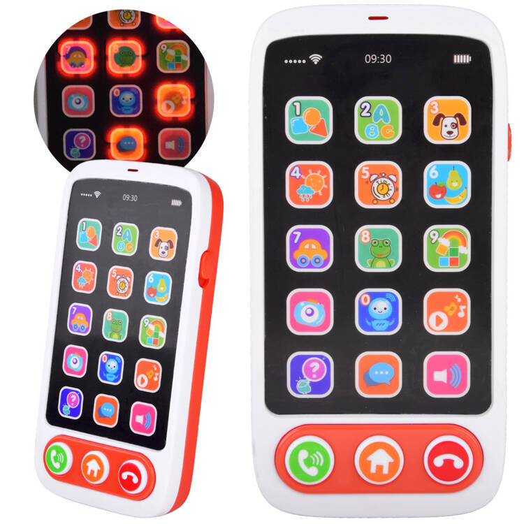 mamido Dotykový interaktívny smartphone pre deti so svetlami a melódiami
