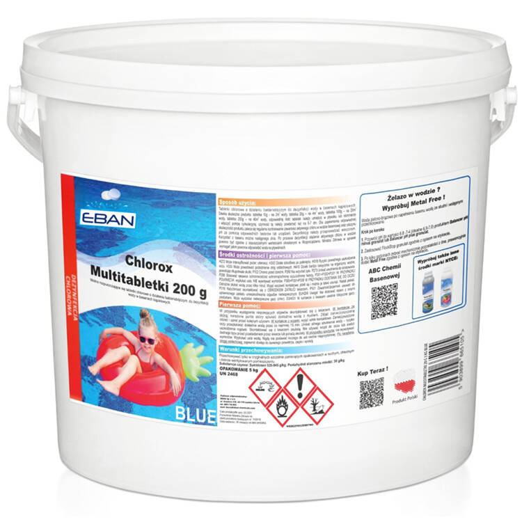 mamido Chlorox Multitablety 5KG Modrá Chémia do bazéna