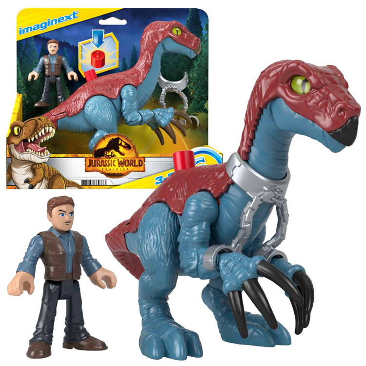 mamido Jurassic World sada Imaginext figúrky Therizinosaurus a Owen
