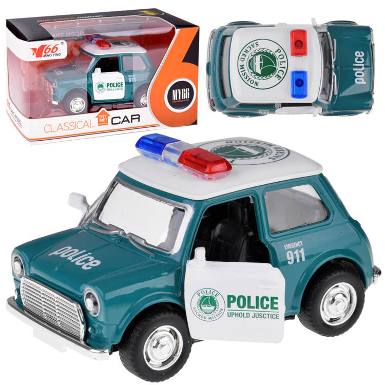 mamido Kovové policajné autíčko s otváracími dverami 1:38