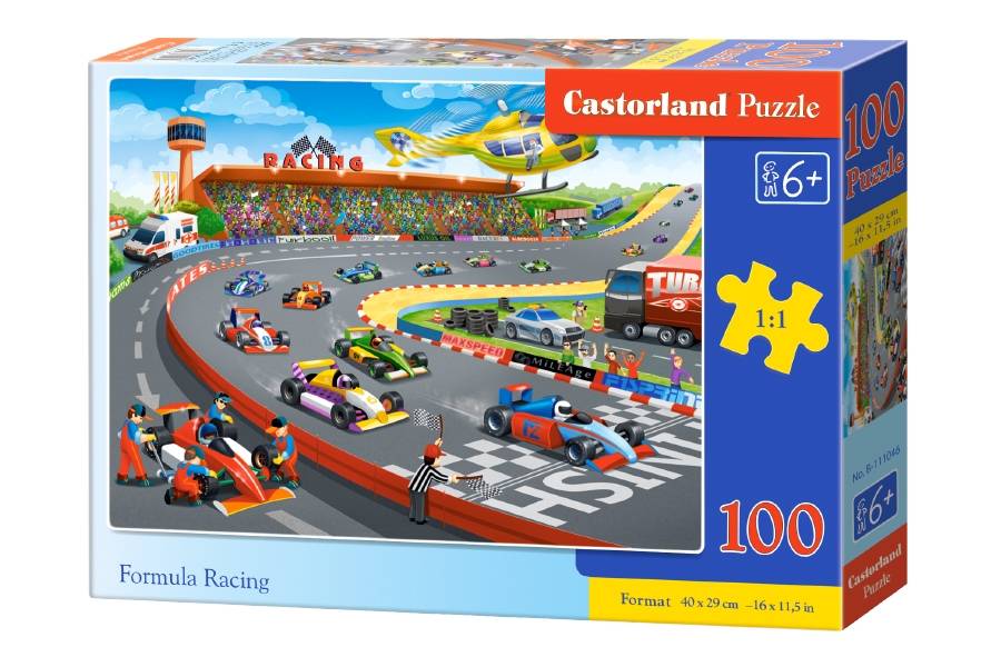 Puzzle 100 dielikov Formula závody