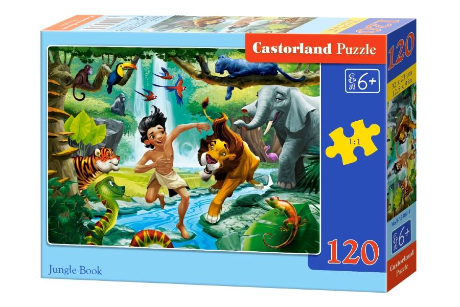 mamido Puzzle 120 dielikov Kniha džunglí