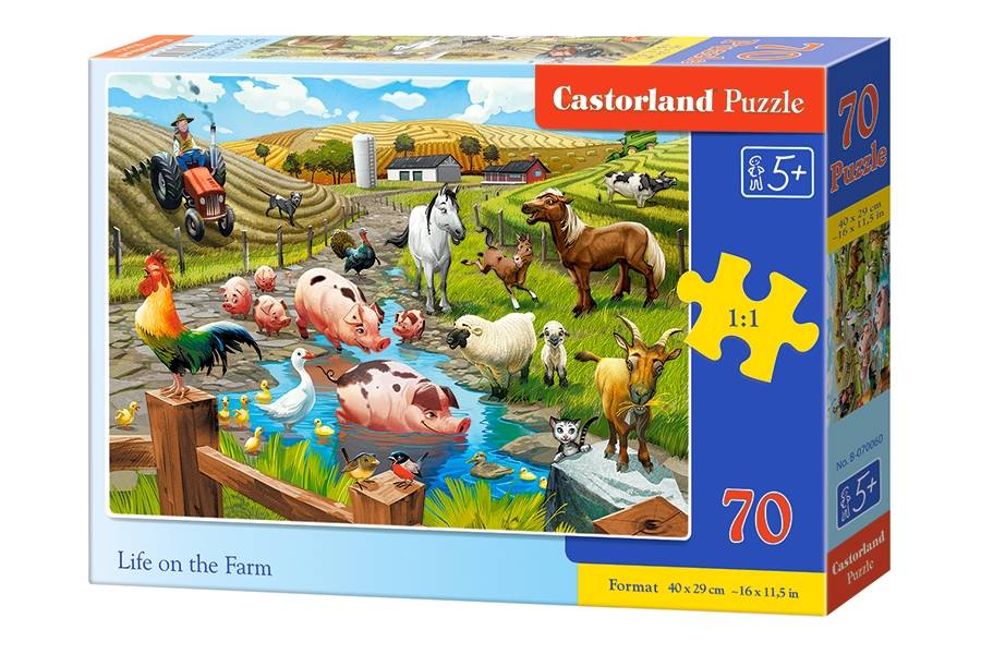 mamido Puzzle 70 dielikov Život na farme