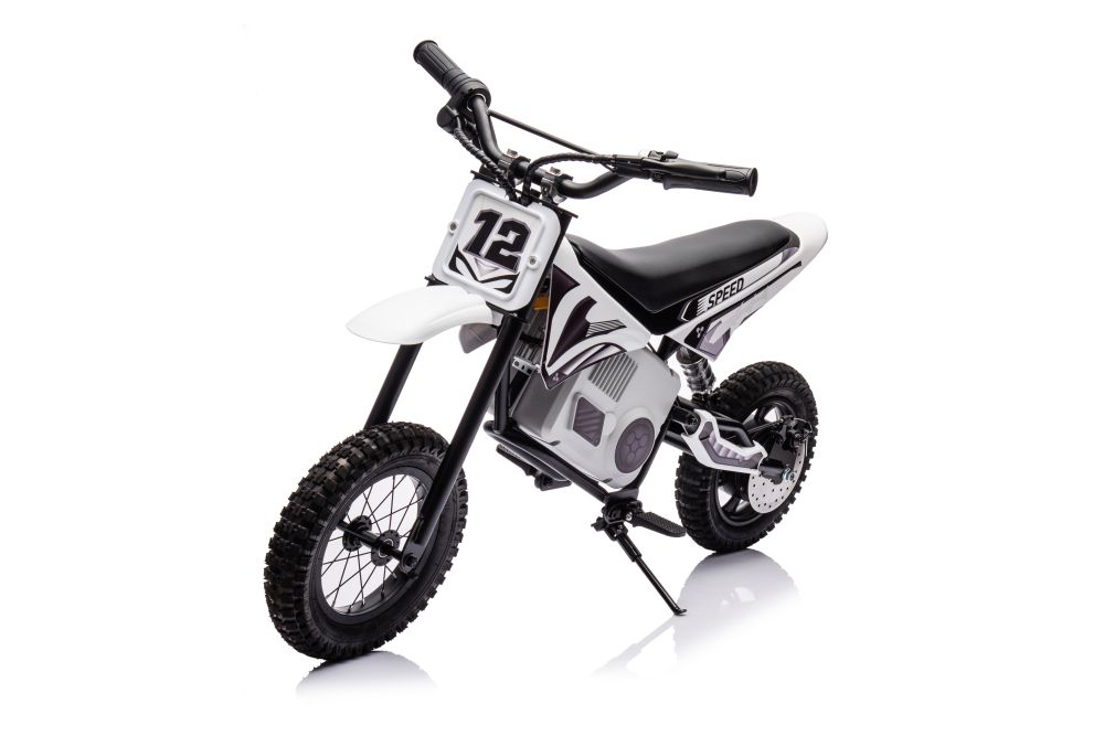 mamido Detská elektrická motorka Cross 350W 36V biela
