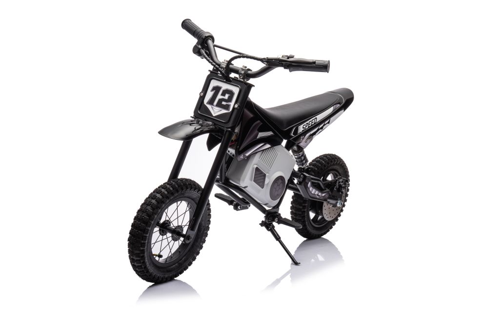 mamido Detská elektrická motorka Cross 350W 36V čierna