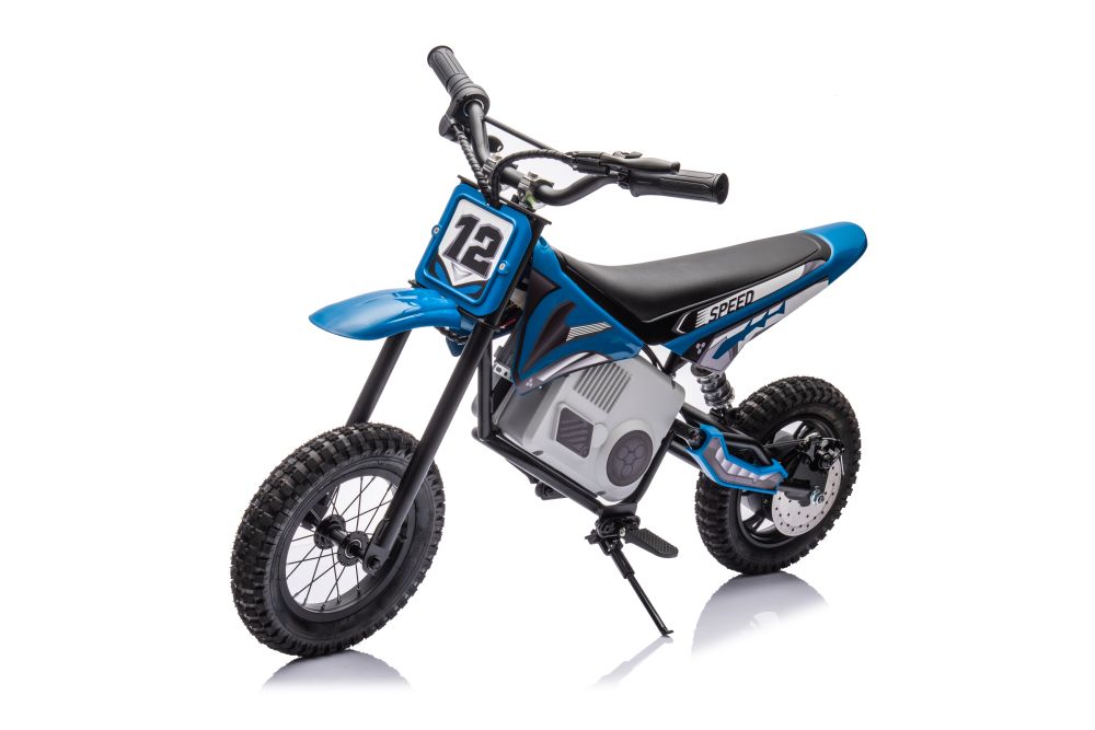 mamido Detská elektrická motorka Cross 350W 36V modrá