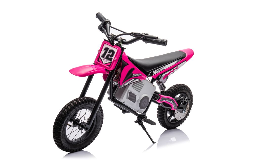 mamido Detská elektrická motorka Cross 350W 36V ružová