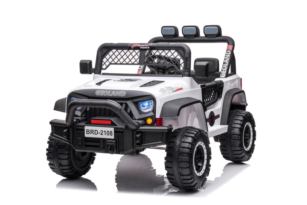 Elektrické autíčko Jeep Geoland 4x200W 24V biele
