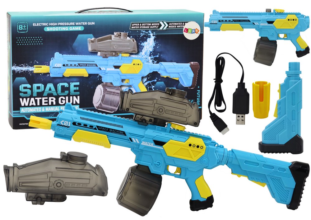 mamido Automatická vodná pištoľ M416 modrá